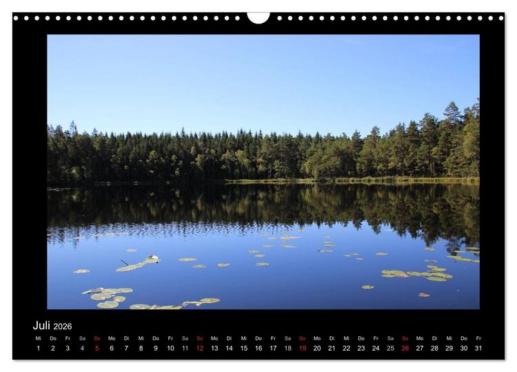 Produktbild: Schweden 2026 (Wandkalender 2026 DIN A3 quer), CALVENDO Monatskalender