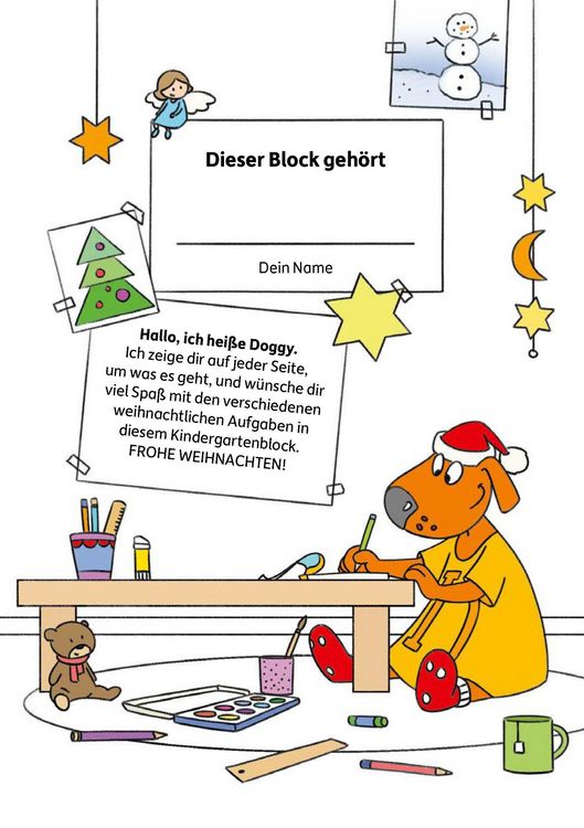 Produktbild: Weihnachtsr&auml;tsel &ndash; Kunterbunter Kindergartenblock ab 3 Jahre