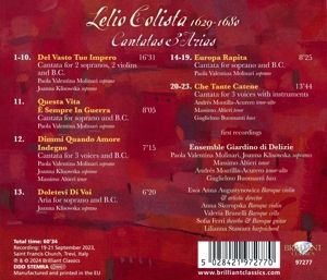 Produktbild: Colista:Cantatas & Arias