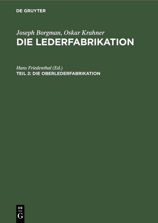 Produktbild: Die Oberlederfabrikation