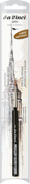 Produktbild: da Vinci Pinsel COSMOTOP-SPIN Aquarellpinsel, Serie 1573 Gr. 2, sogenannter Reisepinsel