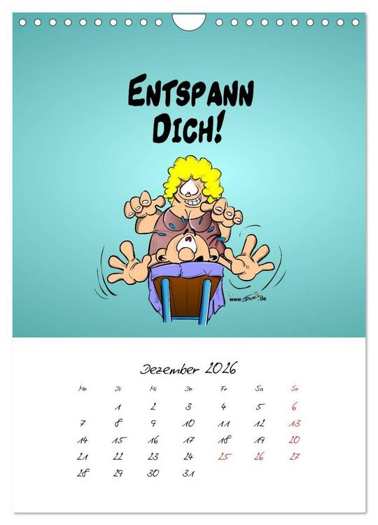 Produktbild: Trumix Cartoons - Gesundheit (Wandkalender 2026 DIN A4 hoch), CALVENDO Monatskalender