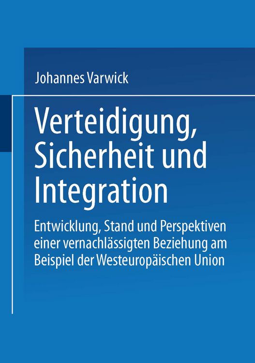 Produktbild: Sicherheit und Integration in Europa