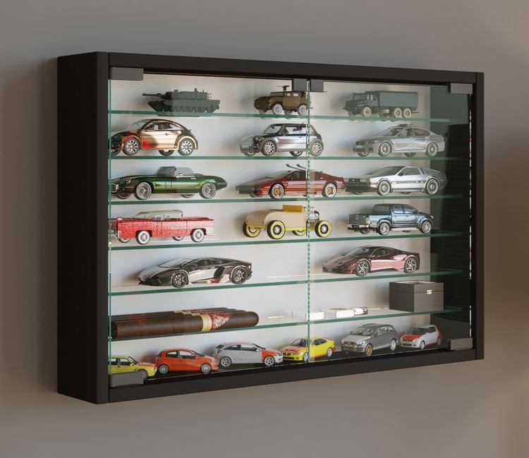 Produktbild: H&auml;ngevitrine Wandvitrine Sammel Deko Mandosa XL
