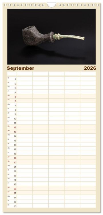 Produktbild: Familienplaner 2026 - Pfeifenwelten mit 5 Spalten (Wandkalender, 21 x 45 cm) CALVENDO