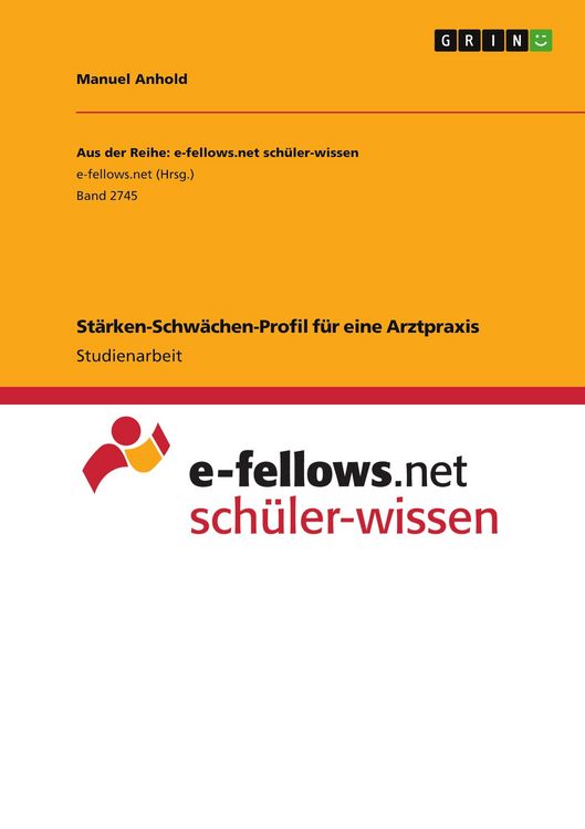 Produktbild: St&auml;rken-Schw&auml;chen-Profil f&uuml;r eine Arztpraxis