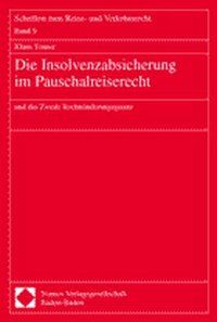Produktbild: Die Insolvenzabsicherung im Pauschalreiserecht