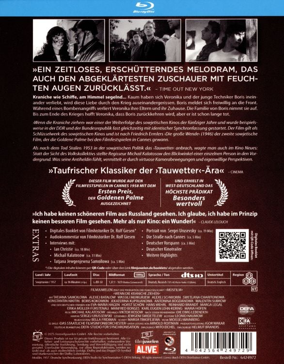 Produktbild: Wenn die Kraniche ziehen - Special Restored Edition (DEFA Filmjuwelen)