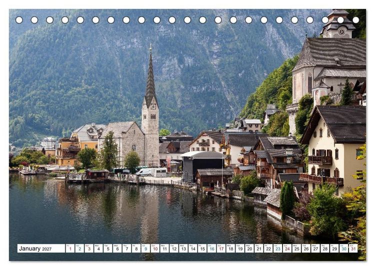 Produktbild: The Magic of Hallstatt (Desk Calendar 2027 DIN A5 landscape), CALVENDO 12 Month DeskCalendar