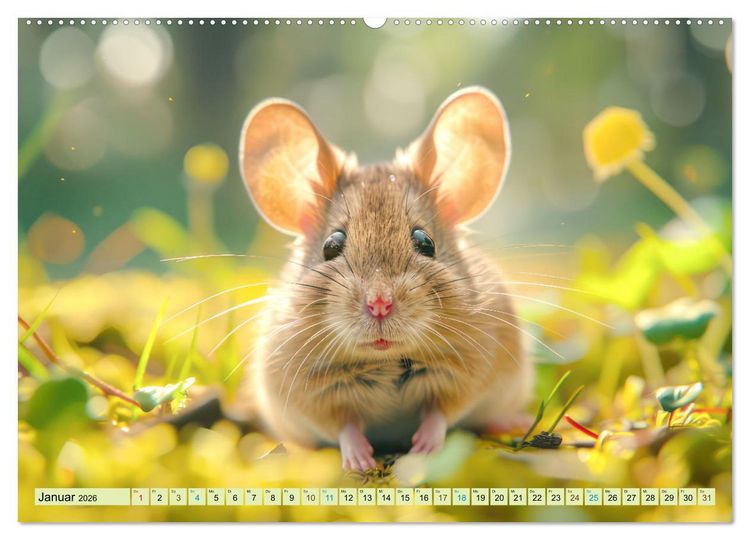 Produktbild: Eine Welt entz&uuml;ckend kleiner Tierchen (hochwertiger Premium Wandkalender 2026 DIN A2 quer), Kunstdruck in Hochglanz