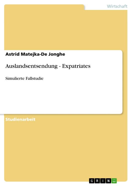 Produktbild: Auslandsentsendung - Expatriates