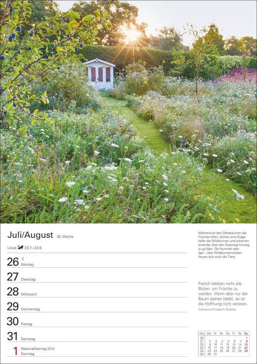 Produktbild: Gartenparadiese Wochenplaner 2027 - 53 faszinierende Fotografien