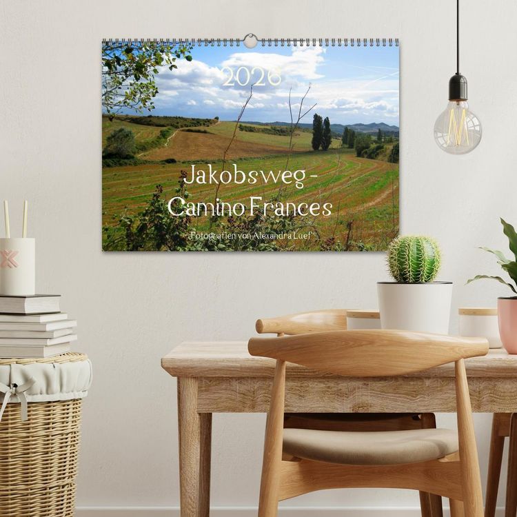Produktbild: Jakobsweg - Camino Frances (Wandkalender 2026 DIN A3 quer), CALVENDO Monatskalender