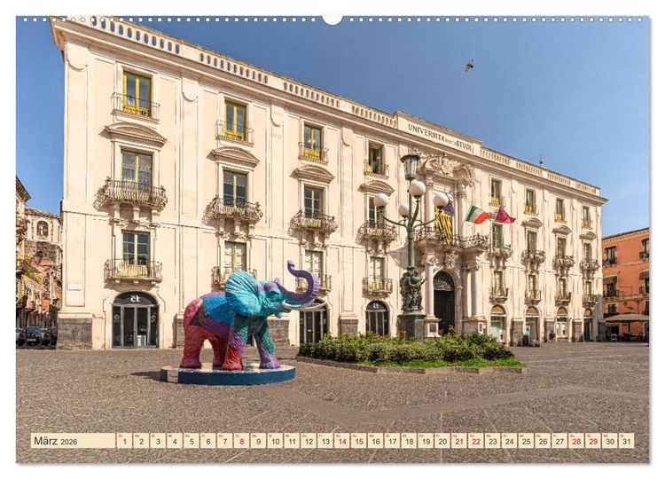 Produktbild: Sizilien, &Auml;tna-Catania-Cefalu-Messina-Syrakus-Taormina-Tindari (hochwertiger Premium Wandkalender 2026 DIN A2 quer), Kunstdruck in Hochglanz