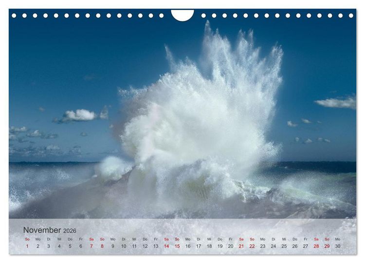 Produktbild: Azurblaue Horizonte - Die Sch&ouml;nheit des Meeres einfangen (Wandkalender 2026 DIN A4 quer), CALVENDO Monatskalender