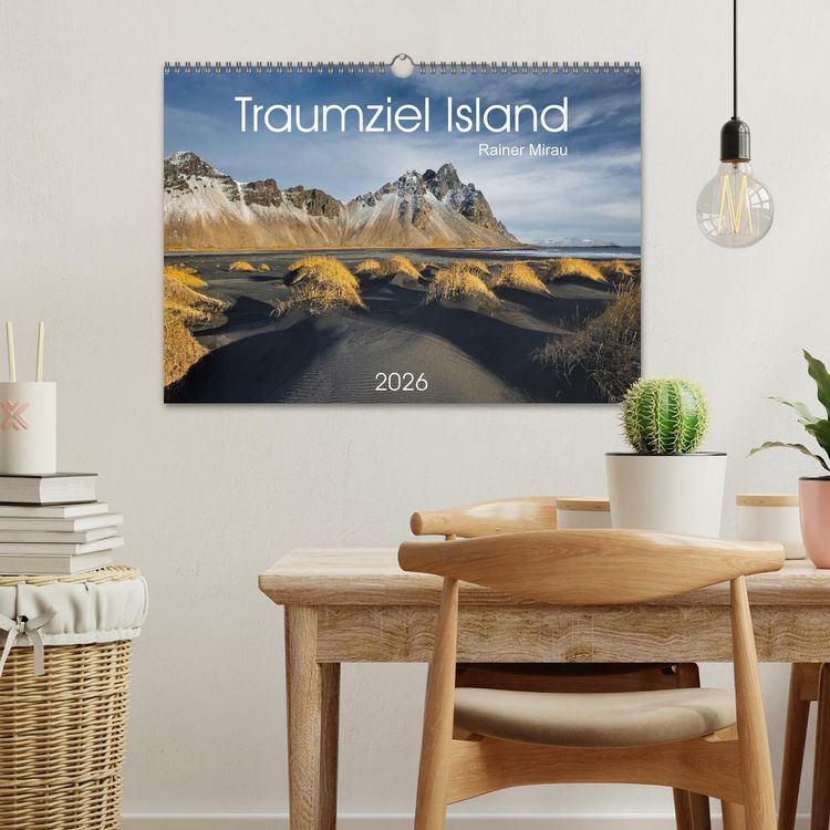 Produktbild: Traumziel Island 2026 (Wandkalender 2026 DIN A3 quer), CALVENDO Monatskalender