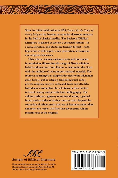 Produktbild: Sources for the Study of Greek Religion
