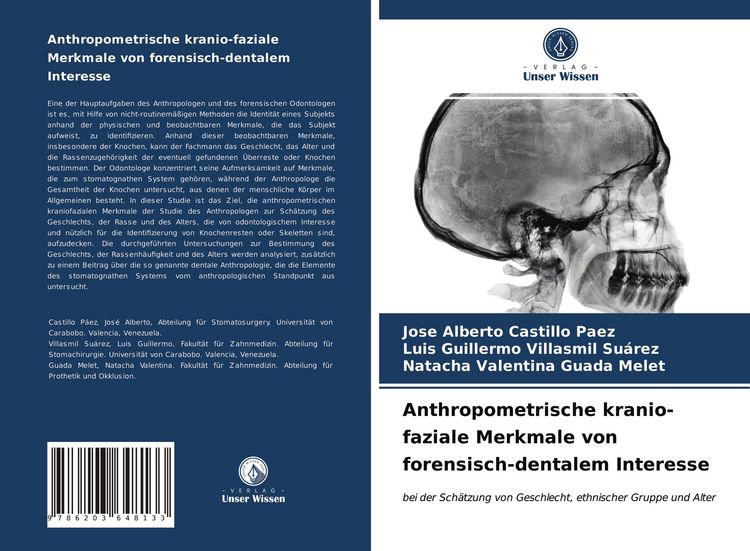 Produktbild: Anthropometrische kranio-faziale Merkmale von forensisch-dentalem Interesse