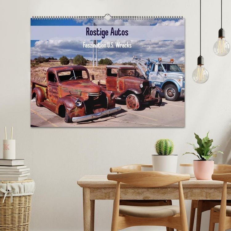 Produktbild: Rostige Autos. Faszination U.S. Wracks (Wandkalender 2026 DIN A2 quer), CALVENDO Monatskalender