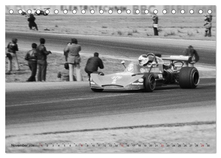 Produktbild: Grand Prix - Formel-Rennen 1972-1977 (Tischkalender 2026 DIN A5 quer), CALVENDO Monatskalender
