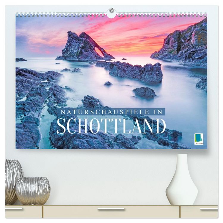Produktbild: Naturschauspiele in Schottland (hochwertiger Premium Wandkalender 2026 DIN A2 quer), Kunstdruck in Hochglanz