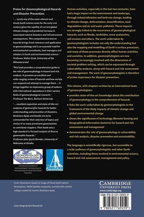 Produktbild: Geomorphological Hazards and Disaster Prevention