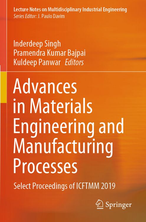 Produktbild: Advances in Materials Engineering and Manufacturing Processes