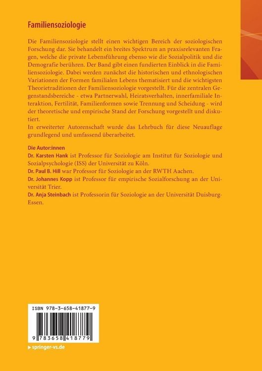 Produktbild: Familiensoziologie