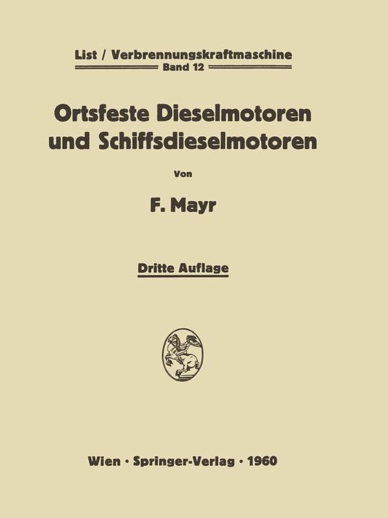 Produktbild: Ortsfeste Dieselmotoren und Schiffsdieselmotoren