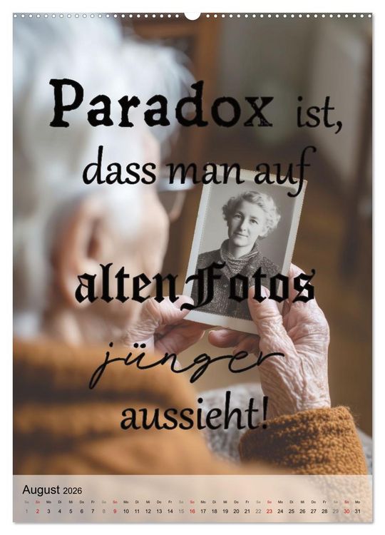 Produktbild: Paradoxien, Widerspr&uuml;che in sich (hochwertiger Premium Wandkalender 2026 DIN A2 hoch), Kunstdruck in Hochglanz