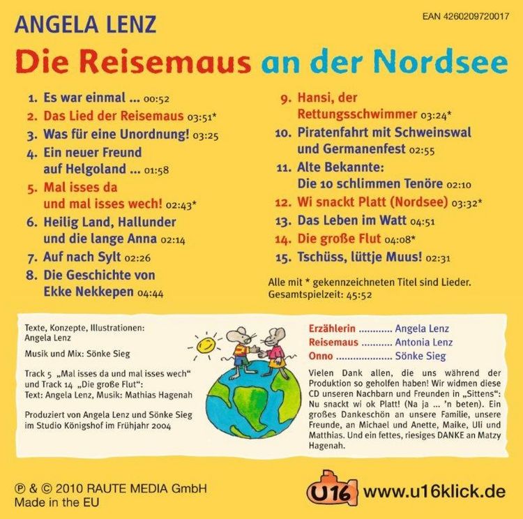 Produktbild: Lenz, A: Reisemaus An Der Nordsee