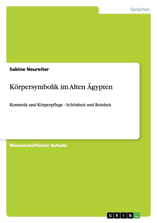 Produktbild: K&ouml;rpersymbolik im Alten &Auml;gypten