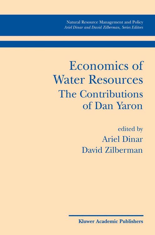 Produktbild: Economics of Water Resources The Contributions of Dan Yaron