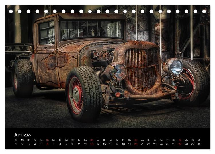 Produktbild: Au&szlig;ergew&ouml;hnliche Autos - Hot Rods (Tischkalender 2027 DIN A5 quer), CALVENDO Monatskalender