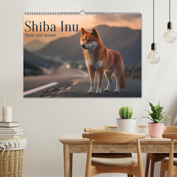Produktbild: Shiba Inu - Stolz und Anmut (Wandkalender 2026 DIN A2 quer), CALVENDO Monatskalender