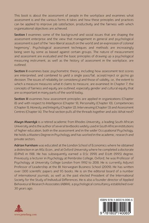 Produktbild: Assessment and selection in the 21st Century
