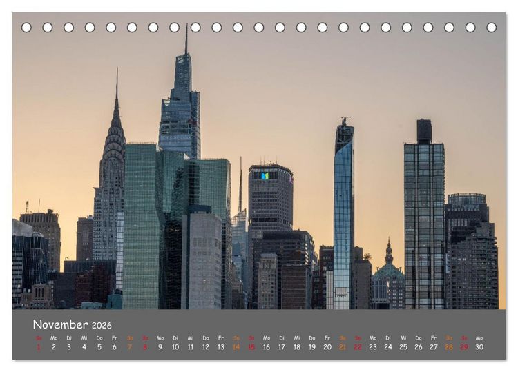 Produktbild: Faszination New York (Tischkalender 2026 DIN A5 quer), CALVENDO Monatskalender