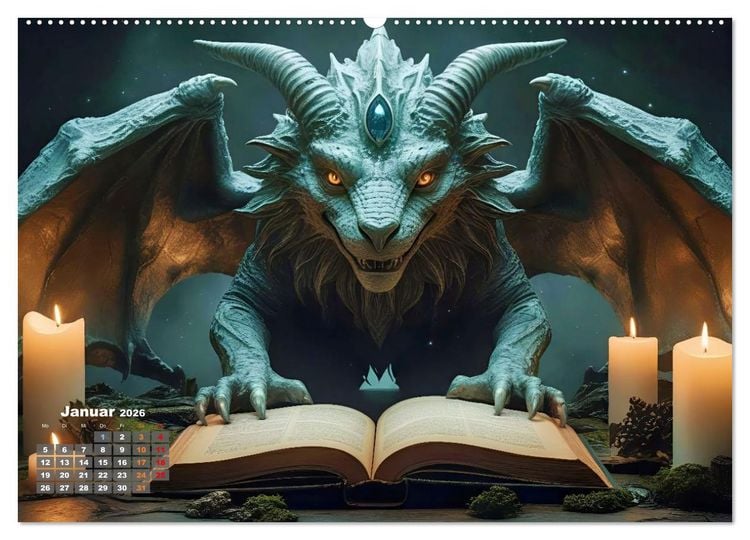 Produktbild: Fantasie und Science Fiction (Wandkalender 2026 DIN A2 quer), CALVENDO Monatskalender