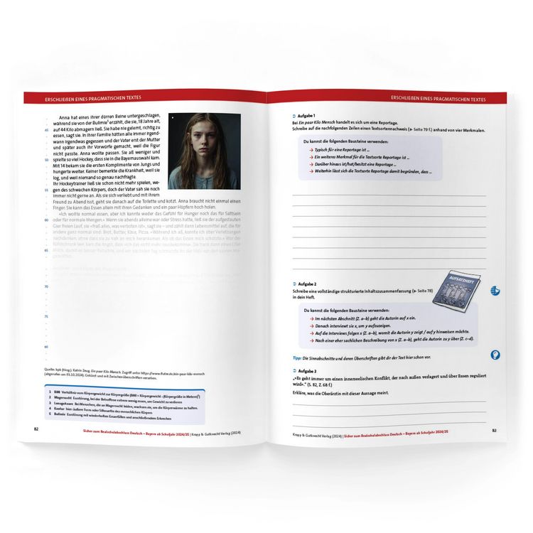 Produktbild: Sicher zum Realschulabschluss Deutsch Bayern &ndash; Trainingsbuch inkl. L&ouml;sungen und Onlinekurs