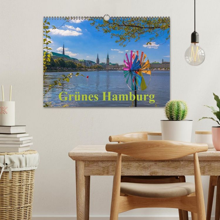 Produktbild: Gr&uuml;nes Hamburg (Wandkalender 2026 DIN A3 quer), CALVENDO Monatskalender