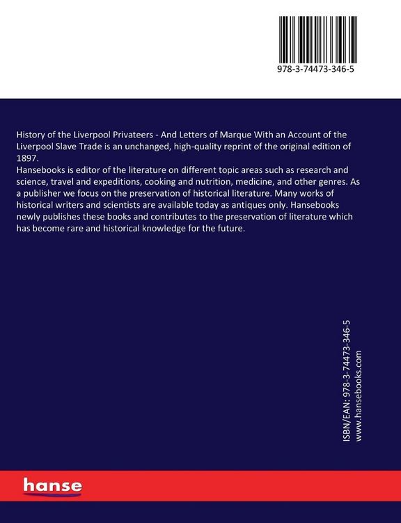 Produktbild: History of the Liverpool Privateers
