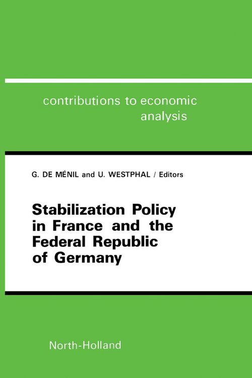 Produktbild: Stabilization Policy in France and the Federal Republic of Germany