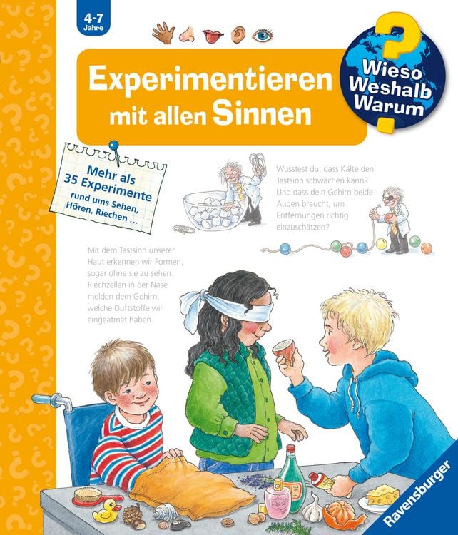 Produktbild: Wieso? Weshalb? Warum? Kernreihe (4-7 J.), Band 31 - Experimentieren mit allen Sinnen