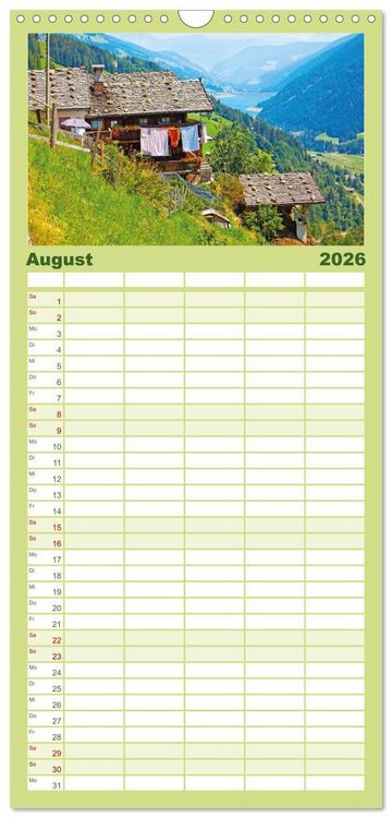 Produktbild: Familienplaner 2026 - Alte Zeitzeugen mit 5 Spalten (Wandkalender, 21 x 45 cm) CALVENDO