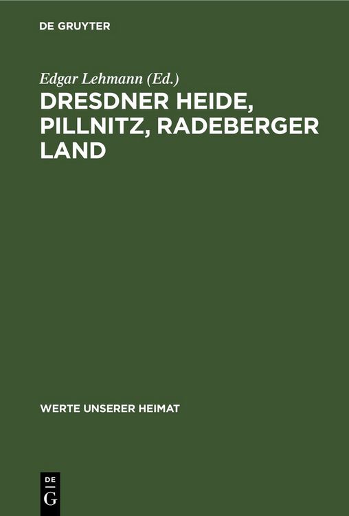 Produktbild: Dresdner Heide, Pillnitz, Radeberger Land