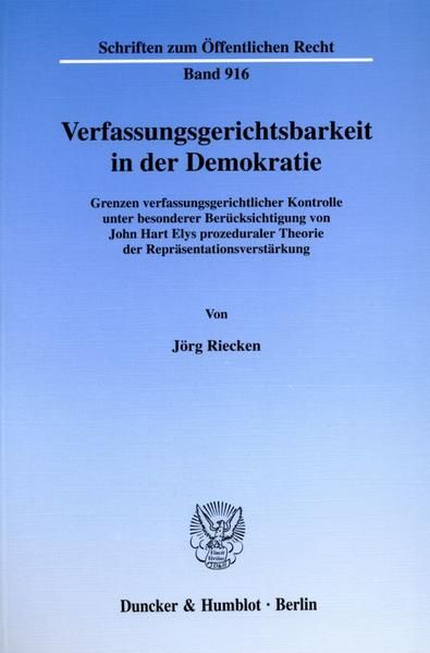 Produktbild: Verfassungsgerichtsbarkeit in der Demokratie.