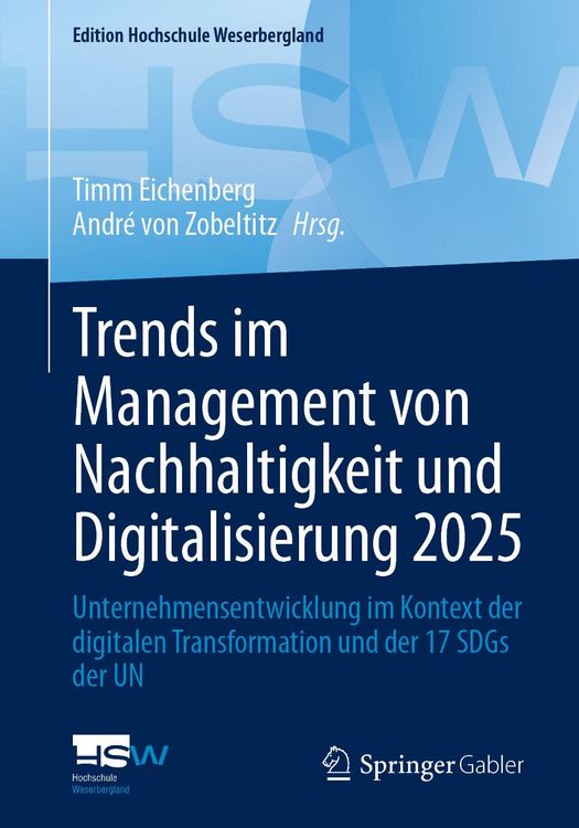 Produktbild: Trends im Management von Nachhaltigkeit und Digitalisierung 2025