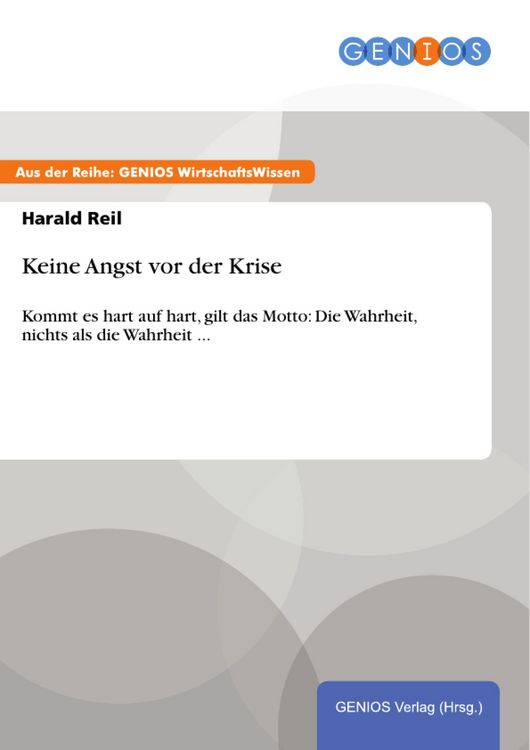 Produktbild: Keine Angst vor der Krise