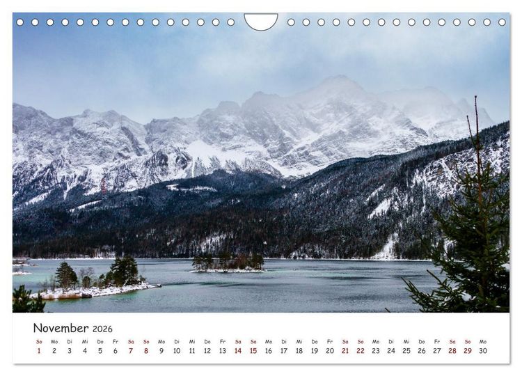 Produktbild: Einzigartige Seen in Bayern (Wandkalender 2026 DIN A4 quer), CALVENDO Monatskalender