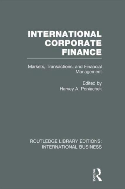 Produktbild: International Corporate Finance (RLE International Business)